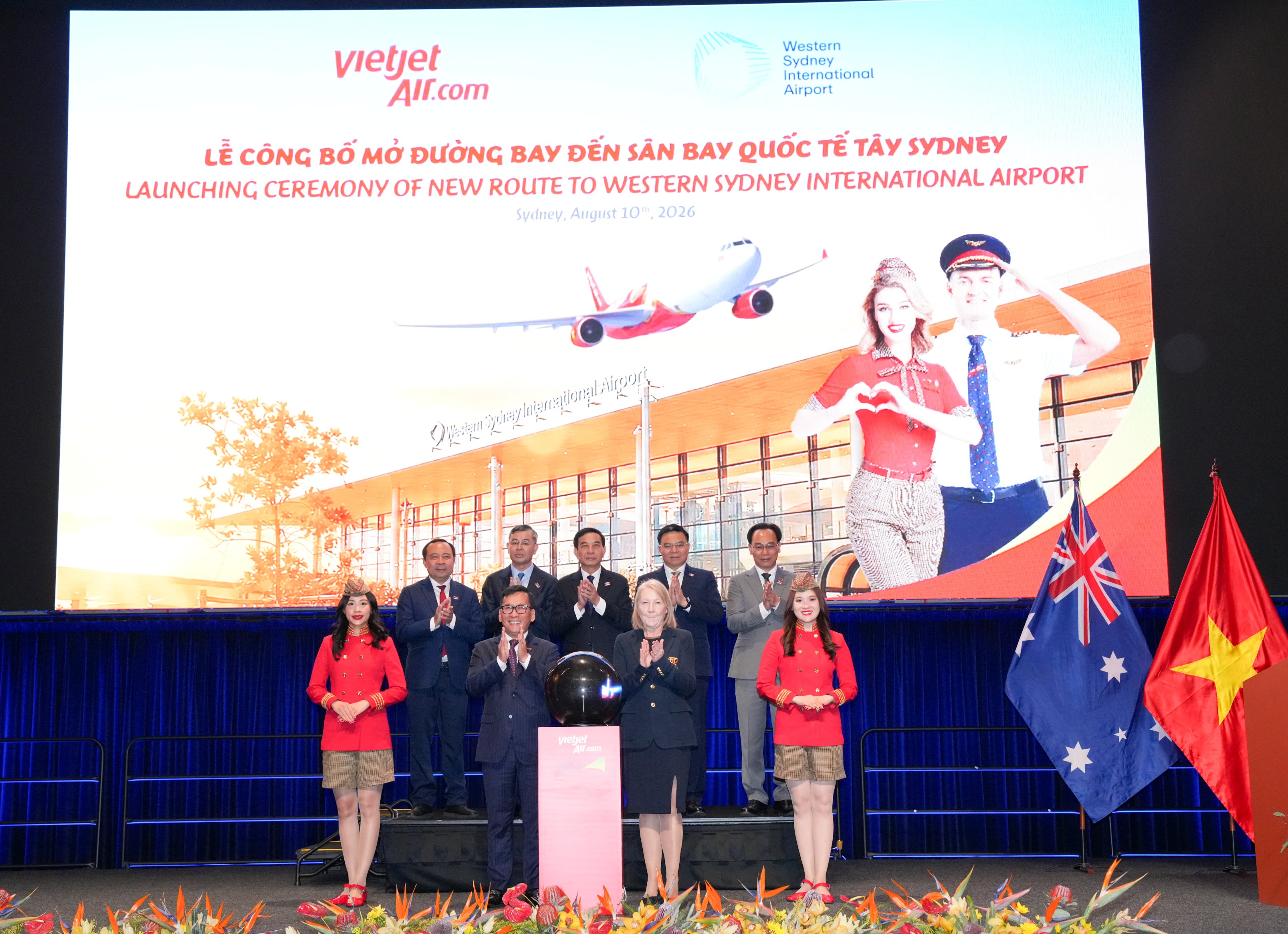 Vietjet tiên phong kết nối Việt Nam với cửa ngõ hàng không mới của Úc
